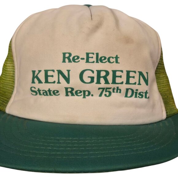 Kansas Politics Trucker Hat Mesh Snapback Cap Ken Green Re Elect 75th District - Picture 11 of 16